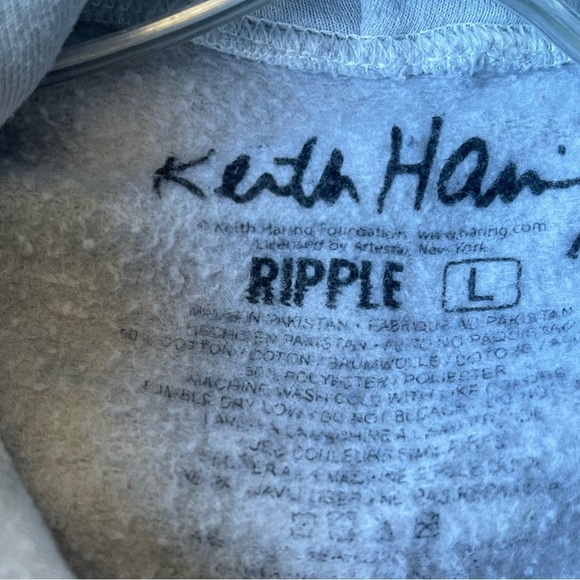 KEITH HARING pullover hoodie size Large - Picture 6 of 10